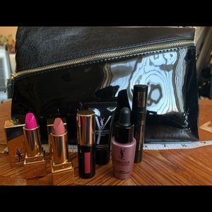 YSL 7 pc travel size gift set bag included.